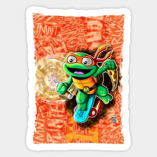 TMNT Mutant Mayhem Tuttle tot Mikey Sticker